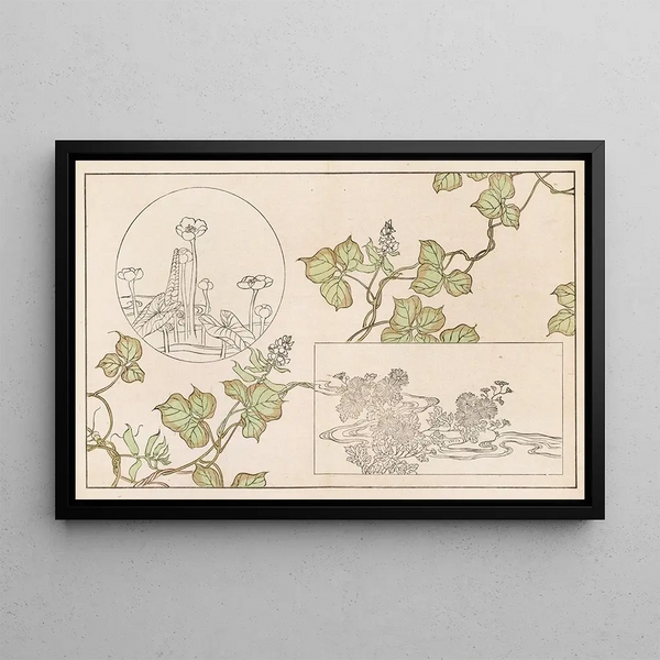 Shinsen moyo no shiori Pl18 - Rokkaku Shisui — quadro incorniciato alla parete
