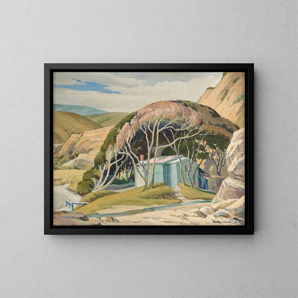 Cabane de pêcheur - Roland Hipkins — quadro incorniciato alla parete