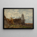 Paesaggio di campagna con una fattoria - Roman Kazimierz Kochanowski — quadro incorniciato alla parete