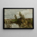 Paesaggio con acqua e canneti - Roman Kazimierz Kochanowski — quadro incorniciato alla parete