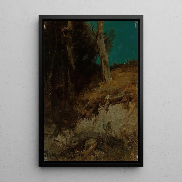 Paesaggio notturno - Roman Kazimierz Kochanowski — quadro incorniciato alla parete