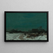 Paesaggio invernale con cottage - Roman Kazimierz Kochanowski — quadro incorniciato alla parete