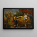 Scène classique con una regina che riceve gioielli - Scuola di Roma — quadro incorniciato alla parete