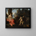 dei putti che presentano a Venere il cinghiale che ha ucciso Adone - Scuola di Roma — quadro incorniciato alla parete