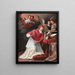 San Pio V e il miracolo della Croce - Scuola di Roma — quadro incorniciato alla parete