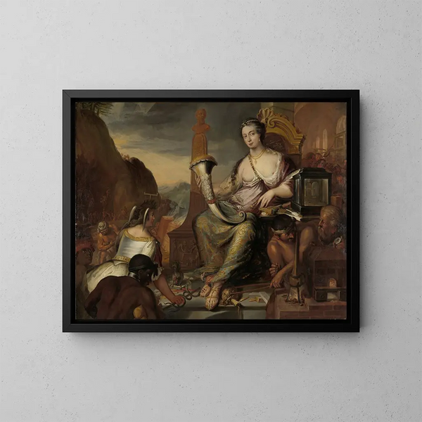 Allégorie della Moneta - Romeyn de Hooghe — quadro incorniciato alla parete