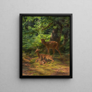 Cervi e daini a riposo - Rosa Bonheur