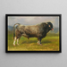 Il toro grigio - Rosa Bonheur — quadro incorniciato alla parete
