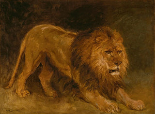 Rosa Bonheur - Lion guettant une proie.webp