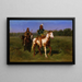Indiani a cavallo con lance - Rosa Bonheur — quadro incorniciato alla parete