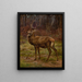 Cervo in un paesaggio autunnale - Rosa Bonheur — quadro incorniciato alla parete