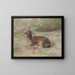 Cervo sdraiato - Rosa Bonheur — quadro incorniciato alla parete