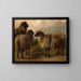 Tre pecore lanose - Rosa Bonheur — quadro incorniciato alla parete