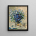 Fiori di Frühling in un vaso di vetro - Rosa Scherer — quadro incorniciato alla parete