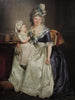 Ritratto di una donna che tiene sua figlia sulle ginocchia olio su tela - Rose-Adélaïde Ducreux — vista dell’opera