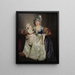 Ritratto di una donna che tiene sua figlia sulle ginocchia olio su tela - Rose-Adélaïde Ducreux — quadro incorniciato alla parete