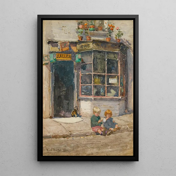 Atelier de cordonniers à Lancelot Place, Knightsbridge - Rose Barton — quadro incorniciato alla parete
