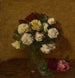 Riproduzione del dipinto Rose in un vaso - Henri Fantin-Latour
