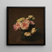 Riproduzione del dipinto Rose in un vaso di cristallo - Henri Fantin-Latour