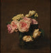 Riproduzione del dipinto Rose in un vaso di cristallo - Henri Fantin-Latour