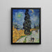 Riproduzione del dipinto Strada con un cipresso e una stella - Vincent van Gogh