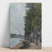 Riproduzione del dipinto Route lungo la Senna a Saint-Mammès - Alfred Sisley