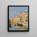 Canal a Venezia - Rubens Santoro — quadro incorniciato alla parete