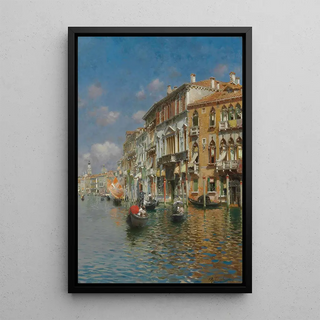 Rubens Santoro - Gondolas On The Grand Canal Venice.webp