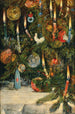 Albero di Natale decorato con luci - Rudolf Bernhard Willmann — quadro incorniciato alla parete