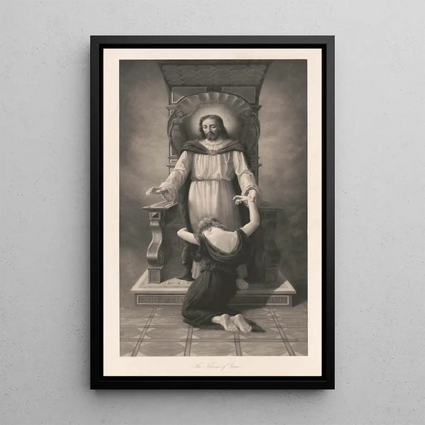 Le Trône de grâce - Rudolf Blind — quadro incorniciato alla parete