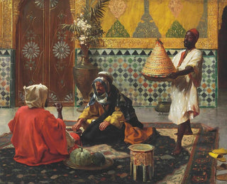 Una discussione pomeridiana - Rudolf Ernst — vista dell’opera
