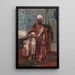 Arabe fumant une narguilé - Rudolf Ernst — quadro incorniciato alla parete