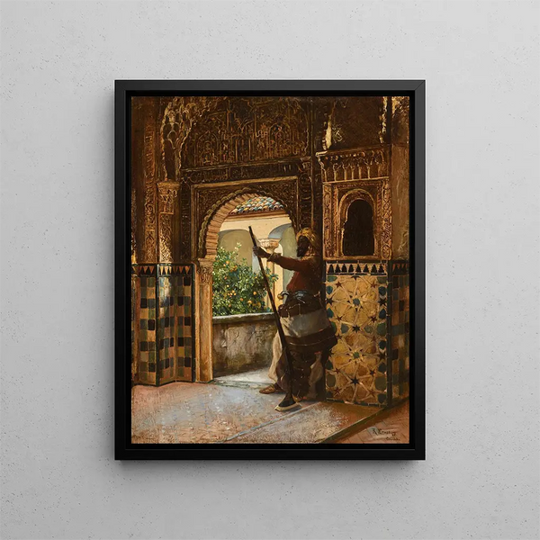 Garder l'Alhambra - Rudolf Ernst — quadro incorniciato alla parete