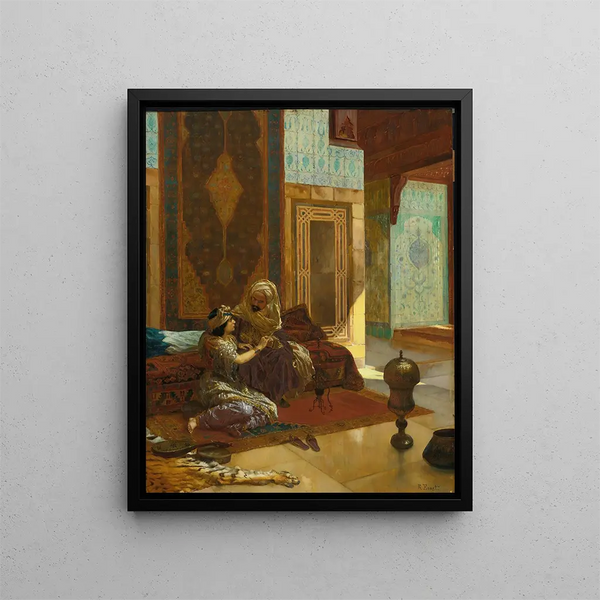 Le favori - Rudolf Ernst — quadro incorniciato alla parete
