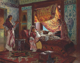Rudolf Ernst - Taking Tea In The Harem.webp