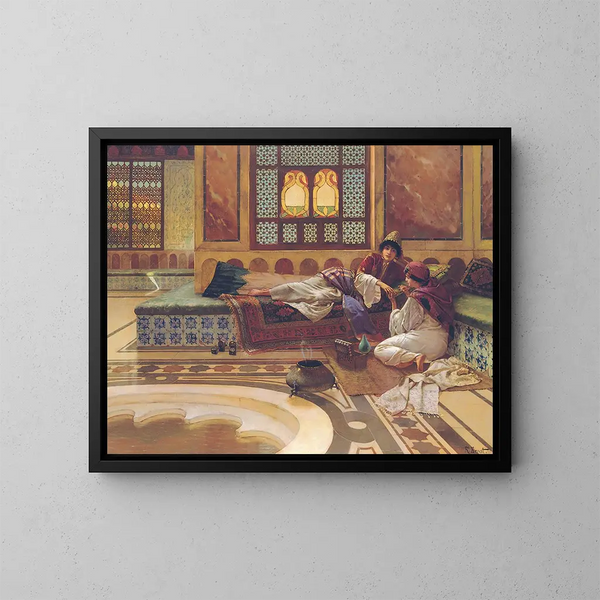 La manucure - Rudolf Ernst — quadro incorniciato alla parete