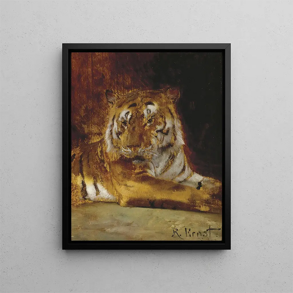 Tigre - Rudolf Ernst — quadro incorniciato alla parete