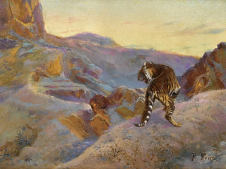 Tigre dans les montagnes - Rudolf Ernst — vista dell’opera
