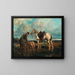 Dopo la caccia - Rudolf Fedorovich Frentz — quadro incorniciato alla parete