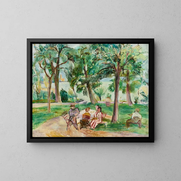Giardino a Langenargen con Hans Purrmann - Rudolf Grossmann — quadro incorniciato alla parete