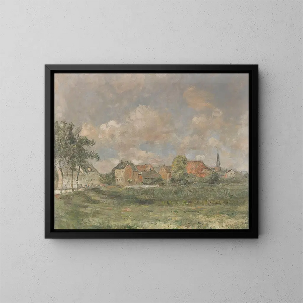 Vista di Wedel - Rudolf Hückner — quadro incorniciato alla parete