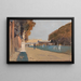 Passeggiata nei giardini del palazzo - Rudolf Hellwag — quadro incorniciato alla parete