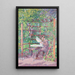 Uomo che legge sotto una pergola - Rudolf Junk — quadro incorniciato alla parete