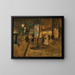 Scène di strada notturna a Parigi - Rudolf Quittner — quadro incorniciato alla parete