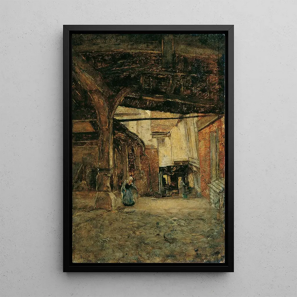 Cour - Rudolf Ribarz — quadro incorniciato alla parete