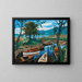 Paesaggio del lago di Costanza - Rudolf Wacker — quadro incorniciato alla parete