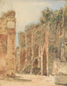 Le rovine del castello di Emmerberg nel Nuovo Mondo vicino a Wiener Neustadt - Rudolf von Alt — vista dell’opera