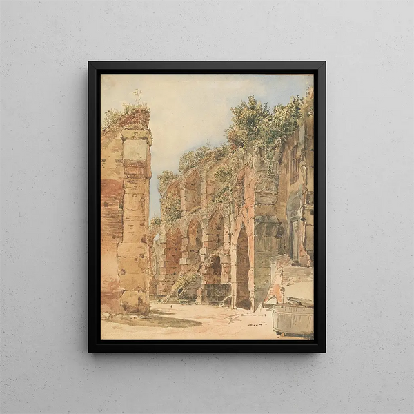 Rudolf von Alt - Die Burgruine Emmerberg in der neuen Welt bei Wiener Neustadt.webp