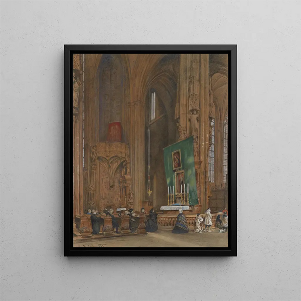 Rudolf von Alt - Inneres der Stephanskirche.webp
