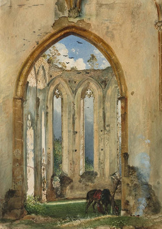 Rudolf von Alt - Ruin of a Church.webp